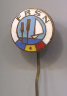 Rowing, Kayak, Canoe - FRSN Romania,  Vintage Pin Badge, Enamel - Rowing