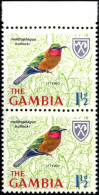 BIRDS-RED THROATED BEE EATER-PAIR-THE GAMBIA-MNH-A5-519 - Spechten En Klimvogels