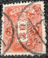 Japan 1913 Tazawa 3sen - Used - Unused Stamps