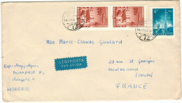 UNGHERIA - Hungary - 1969 - Airmail - 2 X 20 + 4 - Viaggiata Da Budapest Per Montbéliard, France - Covers & Documents