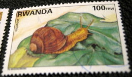 Rwanda 1995 Native Animals Snail 100frw - Used - Usati