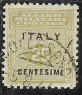 OCCUPAZIONE ANGLO-AMERICANA SICILIA 1943 CENT. 25 USATO USED OBLITERE´ - Britisch-am. Bes.: Sizilien