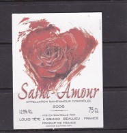 ETIQUETTE VIN NEUVE SAINT AMOUR 2006 Beaujolais Louis TETE à Saint Didier Sur Beaujeu - Beaujolais