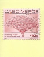 TIMBRES - STAMPS - CAP VERT / CAPE VERDE - 2000 -  ARBRE DRAGOEIRO - TIMBRES OBLITÉRÉ - Kap Verde