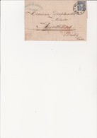LETTRE DE 1876 -AFFRANCHIE TIMBRE ALLEMAGNE N° 33 OBLITERATION MULHAUSEN  1876 - Cartas & Documentos