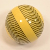 Ancienne Boule De Billard 52mm 8 POOL ? SNOOKER ? US ? Blanche Avec Motifs Lignes - Billard