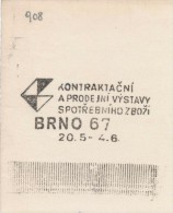 J2252 - Czechoslovakia (1945-79) Control Imprint Stamp Machine (R!): Contracting And Sales Exhibition Of Consumer Goods - Prove E Ristampe