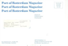 Niederlande Den Haag Port Paye Drucksache Port Of Rotterdam Magazine Postkarte N. Ostdeutschl. O-PLZ = Deutsche Einheit - Máquinas Franqueo (EMA)