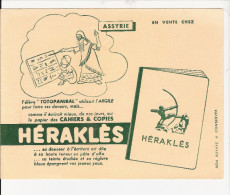 BUVARD  PUBILICITE  POUR  CAHIER   HERAKLES   ( A SSYRIE ) - Verzamelingen & Reeksen
