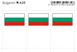 Lindner 639 Flag-stickers: Bulgaria, 24 X 38 Mm - Pack Of 6 - Sonstige & Ohne Zuordnung