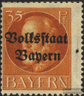 Bavaria 134II A Unmounted Mint / Never Hinged 1919 King Ludwig With Print - Ungebraucht