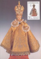 J2761 - Czechoslovakia (1991) Manufacturing Defect (R!) - Cartes Maximum: Graceful Infant Jesus Of Prague - Errors, Freaks & Oddities (EFO)