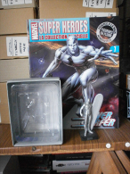 FIGURINE METAL SILVER SURFER Avec Sa Boîte Et Son Fascicule - MARVEL -EAGLEMOSS - Estatuas En Metal