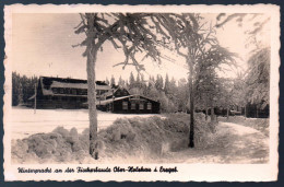 0456 Alte Foto Ansichtskarte -  Gaststätte Fischerbaude Holzhaus - Gel - Verlag Kenne - Holzhau