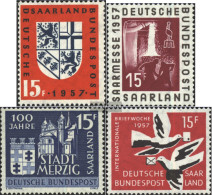 Saar 379,400,401,408 (complete Issue) Unmounted Mint / Never Hinged 1957 FAir, Merzig U.A. - Ungebraucht