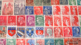 France 50 Different Stamps - Sammlungen