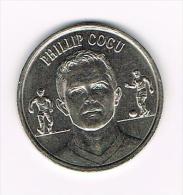*** JETON  PHILLIP COCU KNVB  ORANJE 2000 - Pièces écrasées (Elongated Coins)