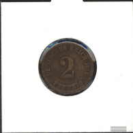 German Empire Jägernr: 11 1906 D Very Fine Bronze Very Fine 1906 2 Pfennig Large Imperial Eagle - 2 Pfennig