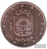 Latvia LET 3 2014 Stgl./unzirkuliert Stgl./unzirkuliert 2014 Kursmünze 5 Cent - Lettonia
