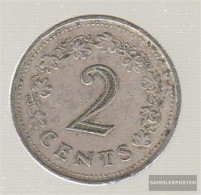 Malta Km-number. : 9 1977 Extremely Fine Copper-Nickel Extremely Fine 1977 2 Cent Penthesilea - Malte