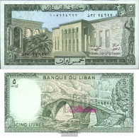 Lebanon Pick-number: 62d Uncirculated 1986 5 Livres - Liban