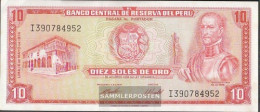 Peru Pick-number: 100c (1974) Uncirculated 1974 10 Soles - Peru