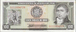 Peru Pick-number: 102c (05/1974) Uncirculated 1974 100 Soles Oro - Peru