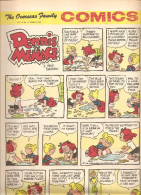 Dennis The Menace By Hank Ketcham The Overseas Jamilly Comics Vol 13 N°15 Du 10 April 1970 - Zeitungscomics