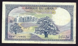 BILLET BANQUE DU LIBAN- 100 LIVRES -  BON ASPECT GENERAL- 2 SCANS - Indochine