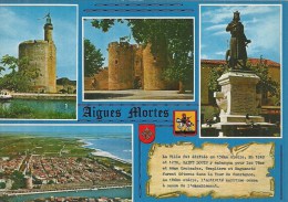 LANGUEDOC ROUSSILLON - 30 - GARD - AIGUES MORTES  -CPSM GF Couleur - Carte Multivues - Aigues-Vives