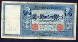 Germania - Banconota 100 Marchi Del 1908, Conservazione BB - 100 Mark