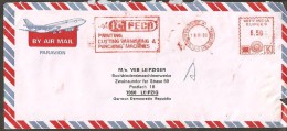 Indien - Luftpost - Delhi - Leipzig - 1988 - Poste Aérienne
