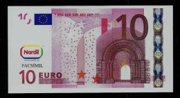 Test Note "NARDIL" Testnote, POLYMER, 10 EURO, Training, Educativ, EURO Size, RRR, UNC, Billet Scolaire - Other & Unclassified