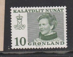 GROENLAND N° 72b 10O REINE MARGRETHE II PAPIER PHOSPORESCENT NEUF SANS CHARNIERE - Ungebraucht