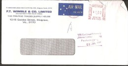 Australien - Luftpost - Australien - Deutschland 1989 - Briefe U. Dokumente