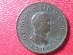 GEORGIUS III FARTHING 1806 - Andere & Zonder Classificatie