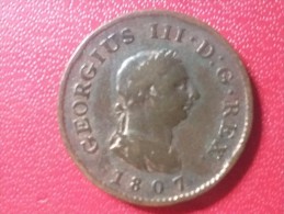 GEORGIUS III FARTHING 1807 - Sonstige & Ohne Zuordnung