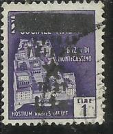 OCCUPAZIONE JUGOSLAVIA IUGOSLAVIA DI TRIESTE 1945 SOPRASTAMPATO D´ITALIA ITALY 1 LIRA SU LIRE 1 USATO USED - Occ. Yougoslave: Trieste