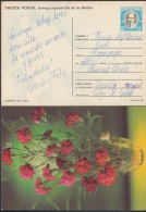 1990-EP-3 CUBA 1990. Ed.147f. MOTHER DAY SPECIAL DELIVERY. ENTERO POSTAL. POSTAL STATIONERY. FLOWERS. FLORES. USED. - Cartas & Documentos