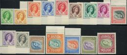 GN0861 Nyasaland And Rhodesia 1954-56 Queen Elizabeth 16v MNH - Autres & Non Classés