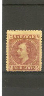 SARAWAK 1875 4c SG 4 MOUNTED MINT Cat £6.50 - Sarawak (...-1963)