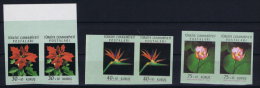 Turkey: 1962 Mi 1834 U - 1836 U MNH/** Postfrisch In 2 Block Middle Imperforated - Unused Stamps