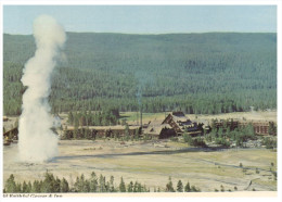 (999) USA - Yellowstone National Park Old Faithful Inn & Geyser - Yellowstone