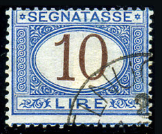 ITALY 1870 - Segnatasse 10L Michel #14 - Usato - Portomarken