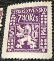 Czechoslovakia 1947 Coat Of Arms Official 7.40k - Mint - Dienstzegels