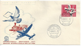 Germany (Saarland) 1957 (o) Mi.371-372 - FDC