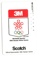 JAPON  TELECARTE 3M SCOTCH OLYMPIC WINTER GAMES 1988 - Giochi Olimpici