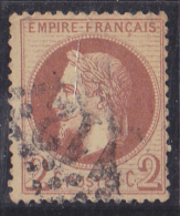 France N°26 - 2c Brun-rouge. Oblitéré - TB - 1863-1870 Napoleon III With Laurels