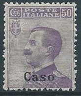 1912 EGEO CASO EFFIGIE 50 CENT MNH ** - T261 - Egée (Caso)