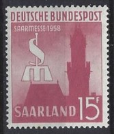 Germany (Saarland) 1958 (**) MNH  Mi.435 - Ungebraucht